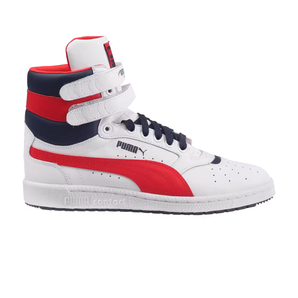 Puma Sky 2 High FG White Red Peacoat