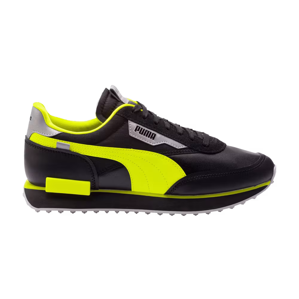 Puma Future Rider Risk Alert Black Safety Yellow