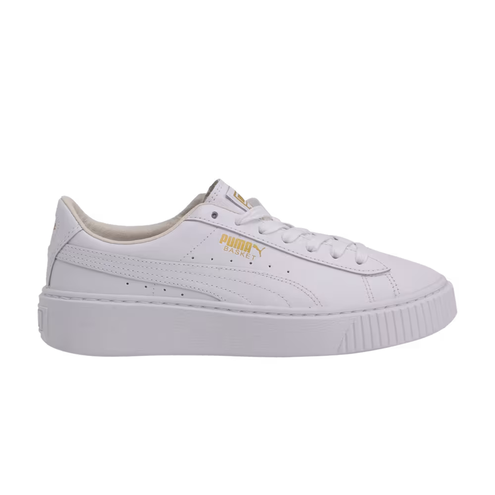 Puma Women's Basket Platform Core White Gold
