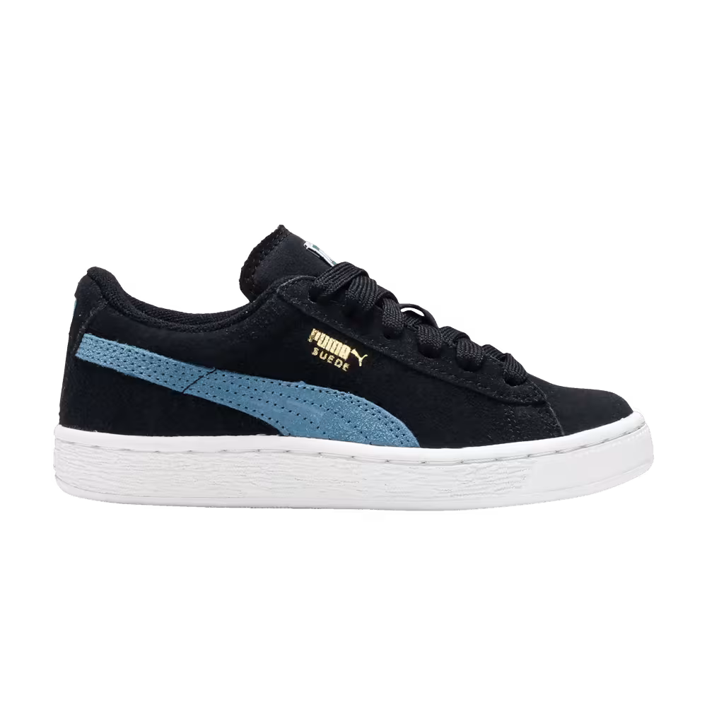 Puma Suede Jr Black Blue Heaven