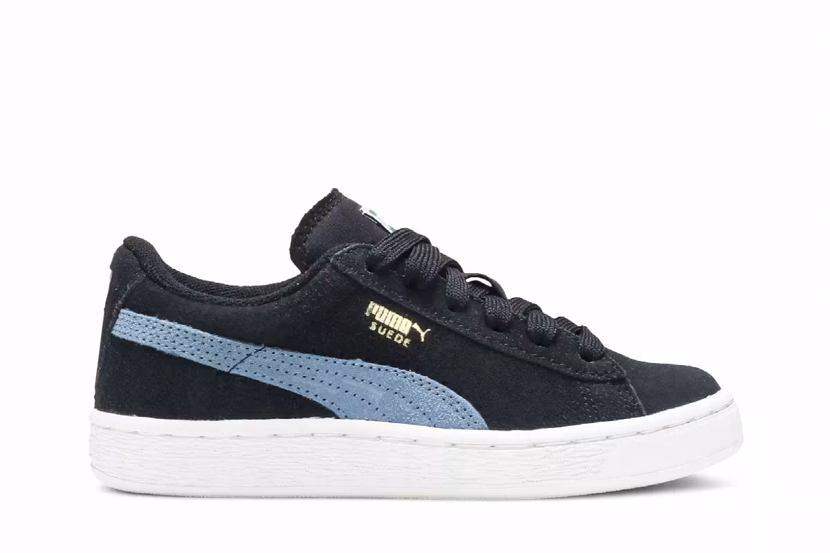 Puma Suede Jr Black Blue Heaven, view 2