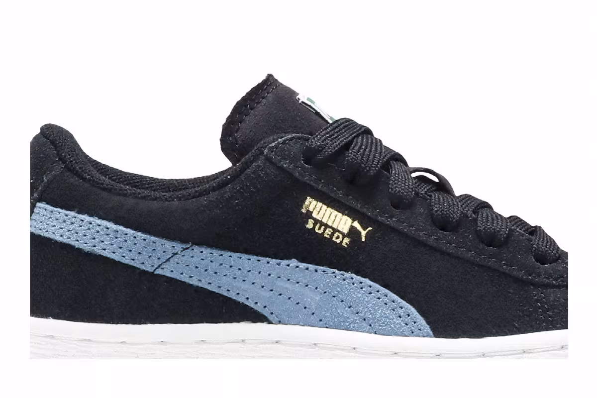 Puma Suede Jr Black Blue Heaven, view 3