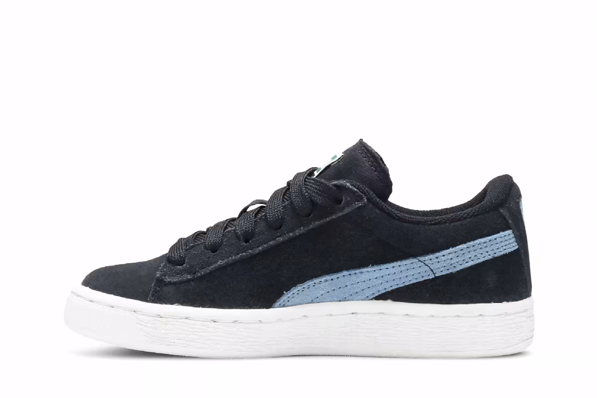 Puma Suede Jr Black Blue Heaven, view 4