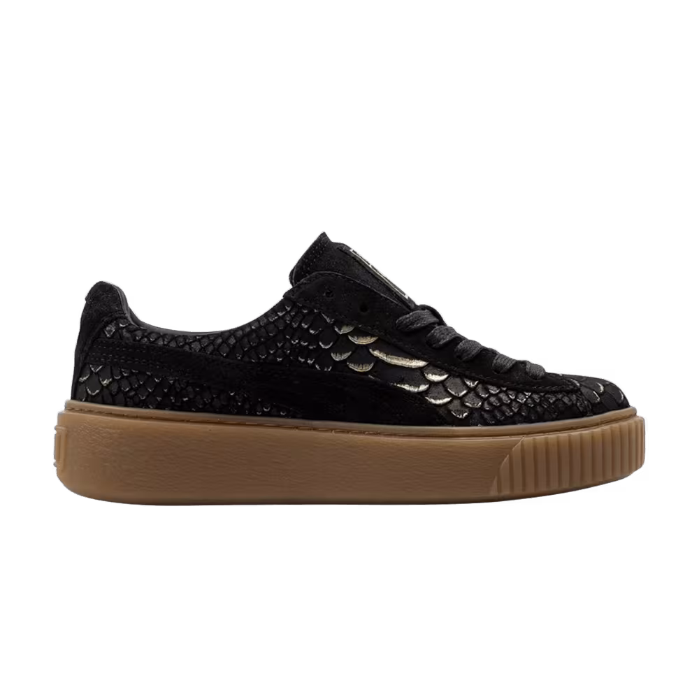 Puma Women's Basket Platform Exotic Skin