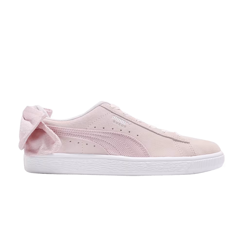 Puma Women's Suede Bow Hexamesh Pale Pink