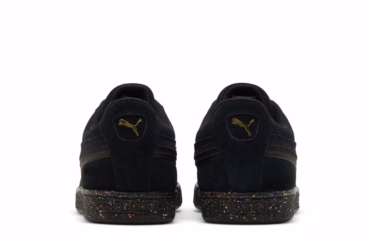 Puma Suede Triplex Mono Black Paint Splatter, view 7