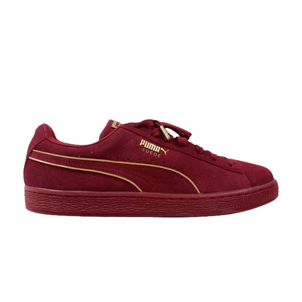 Puma Suede Foil Fs Burgundy