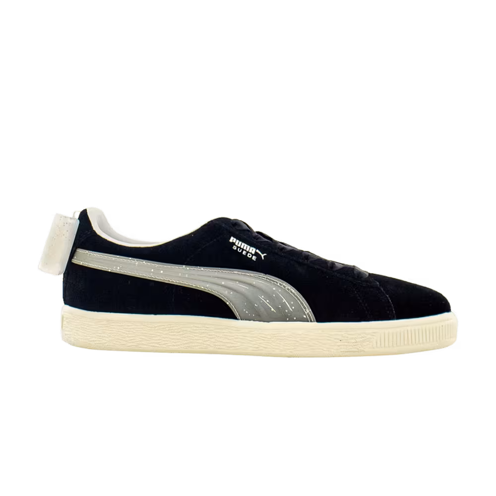 Puma Suede Bow Jelly Jr Black Grey Silver
