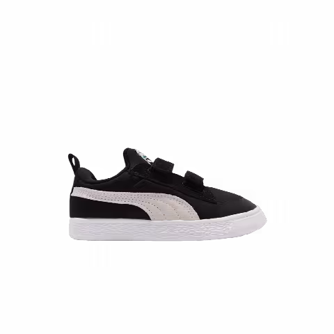 Puma Suede Light-Flex V Infant 'Black White'