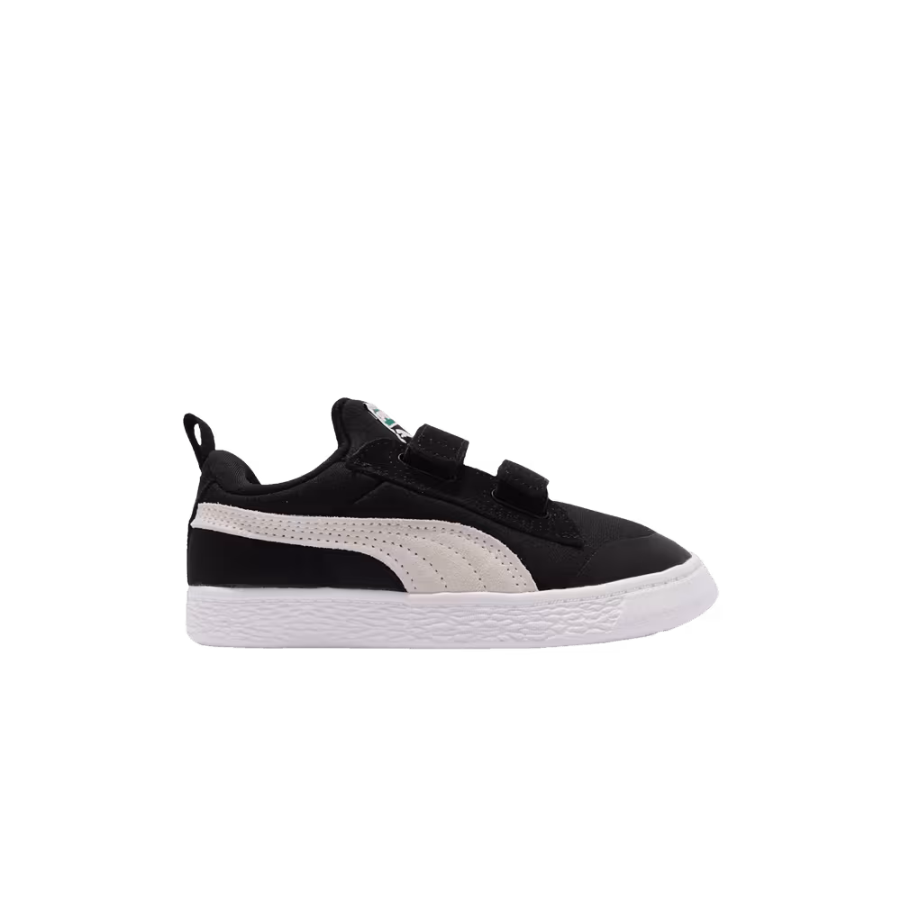 Puma Suede Light-Flex V Infant Black White