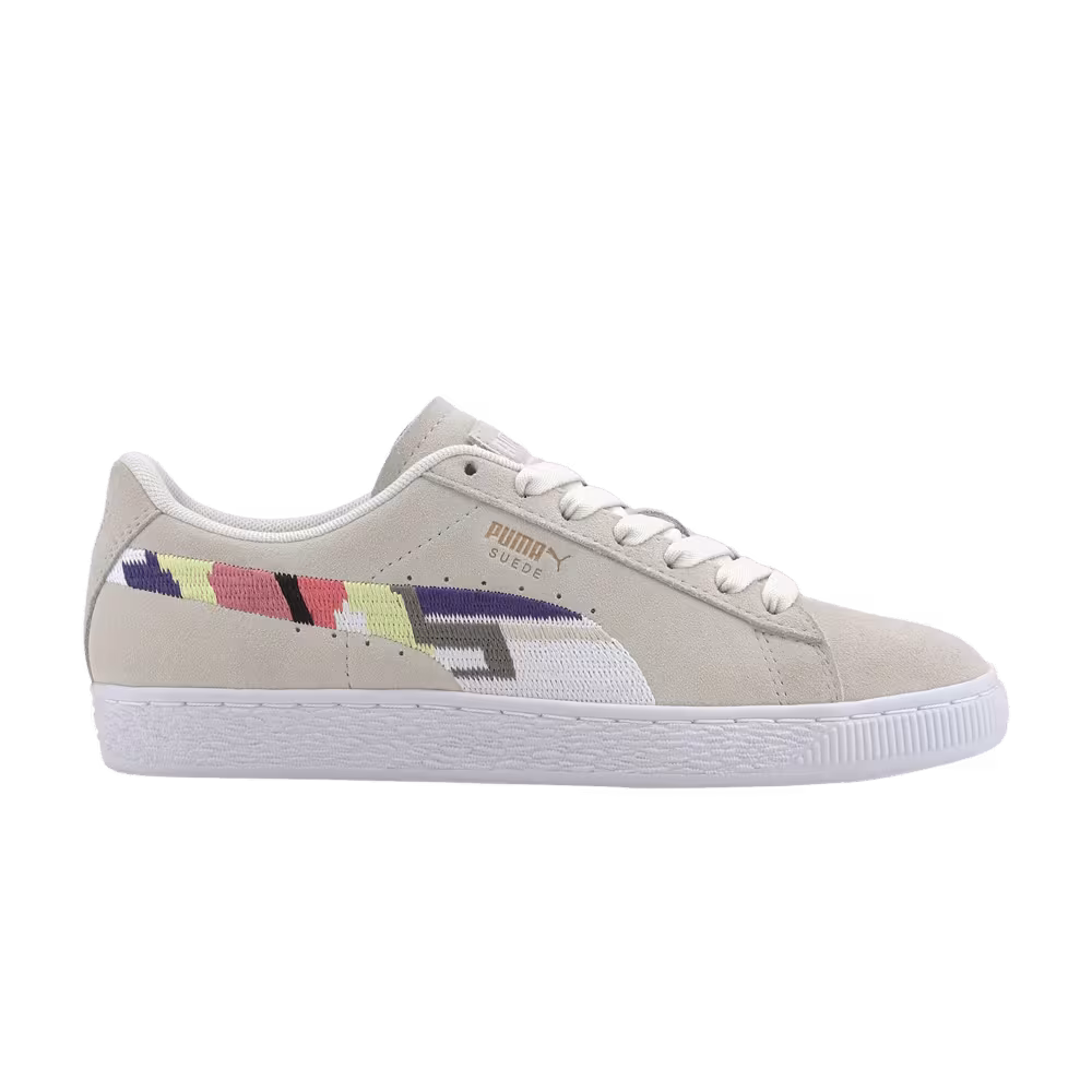 Puma Women's Suede World Hood Geometric Print - Vaporous Gray