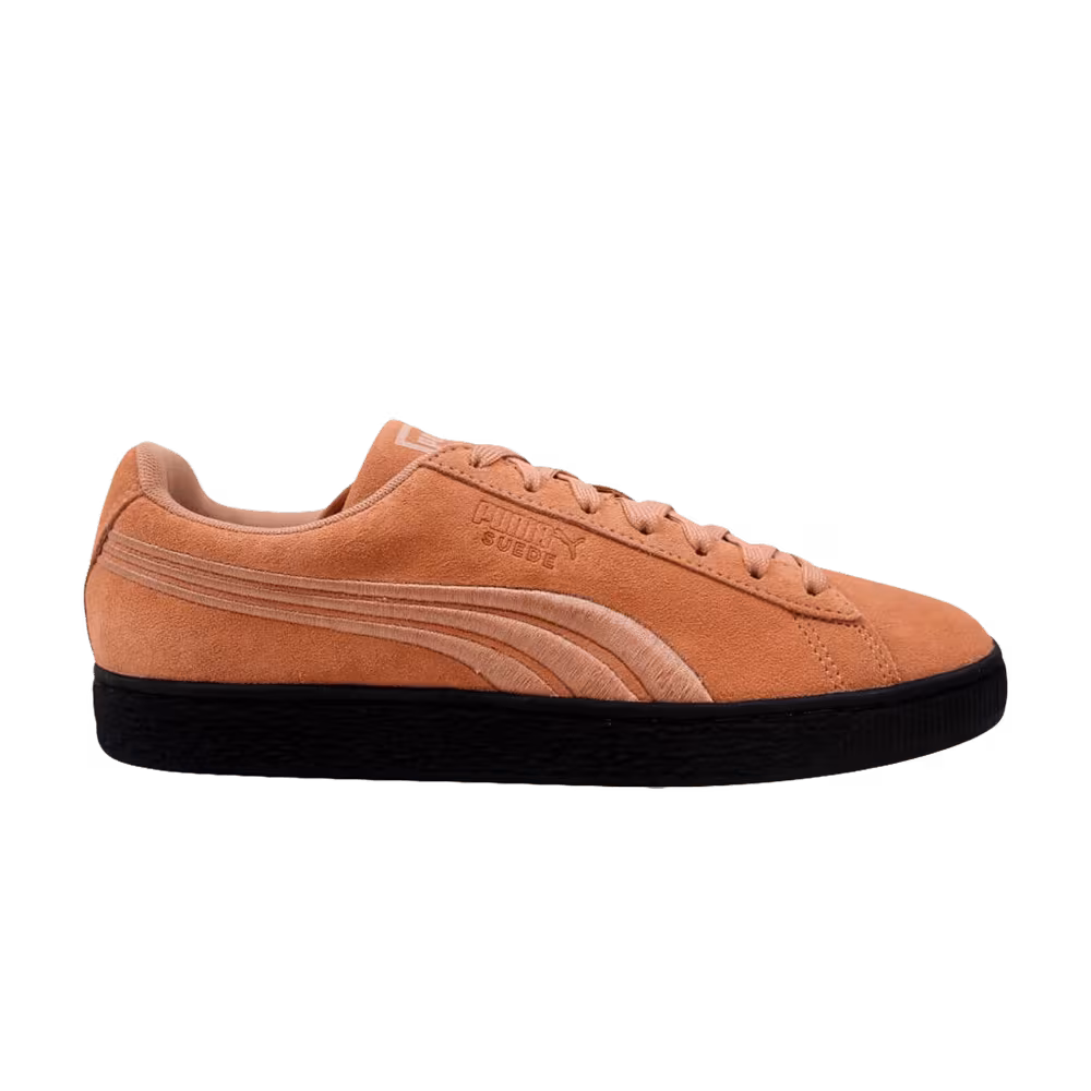 Puma Women's Suede Classic Badge Flip Muted Clay Black