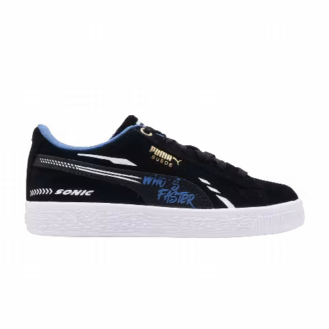 Sonic The Hedgehog x Puma Suede Jr 'Who's Faster - Black'