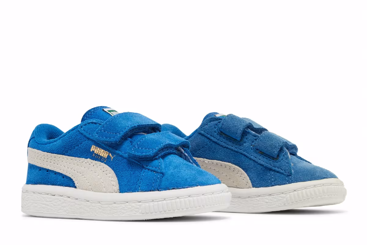 Puma Suede Velcro Infant Snorkel Blue, view 9
