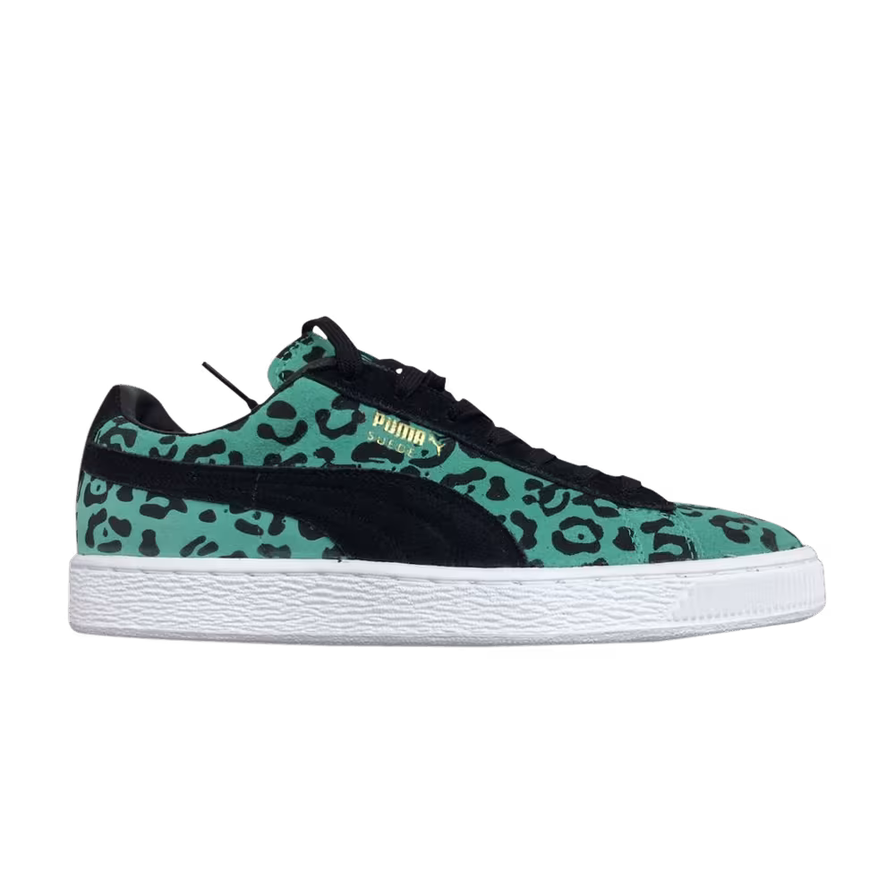 Puma Suede Teal Leopard