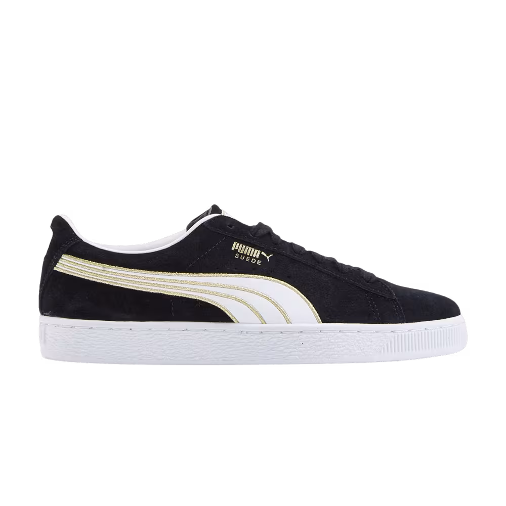 Puma Suede Varsity Black Gold