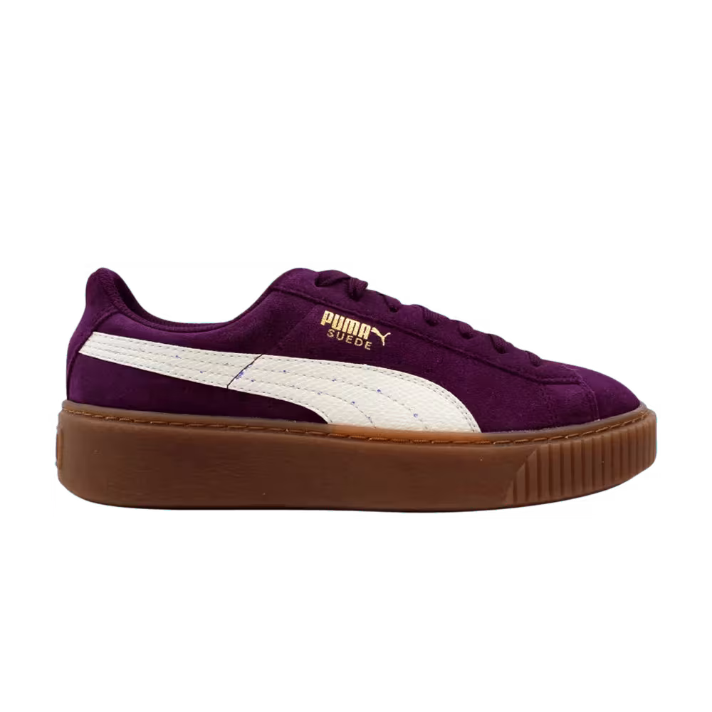 Puma Suede Platform Jr Snake - Dark Purple
