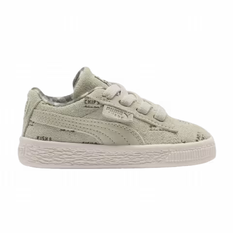 Tinycottons x Puma Suede Infant 'Green Fish & Chips'