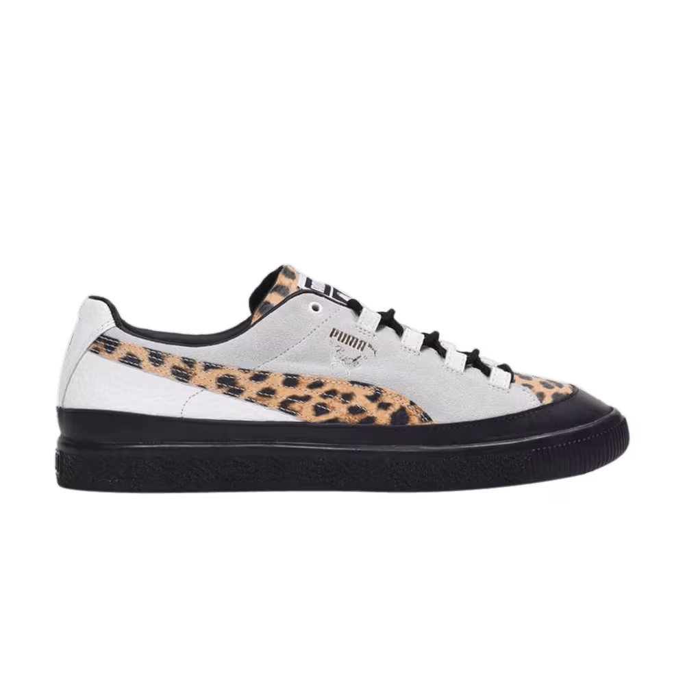 Volcom x Billy's x Puma Clyde RT Leopard Print - White