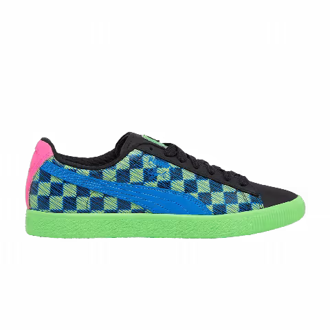 Puma Clyde 'Pit Crew - Checkerboard Green'