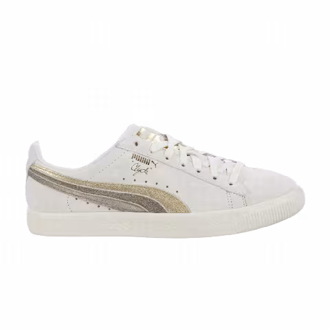 Puma Wmns Clyde Metal Leather 'Whisper White Gold Bronze'
