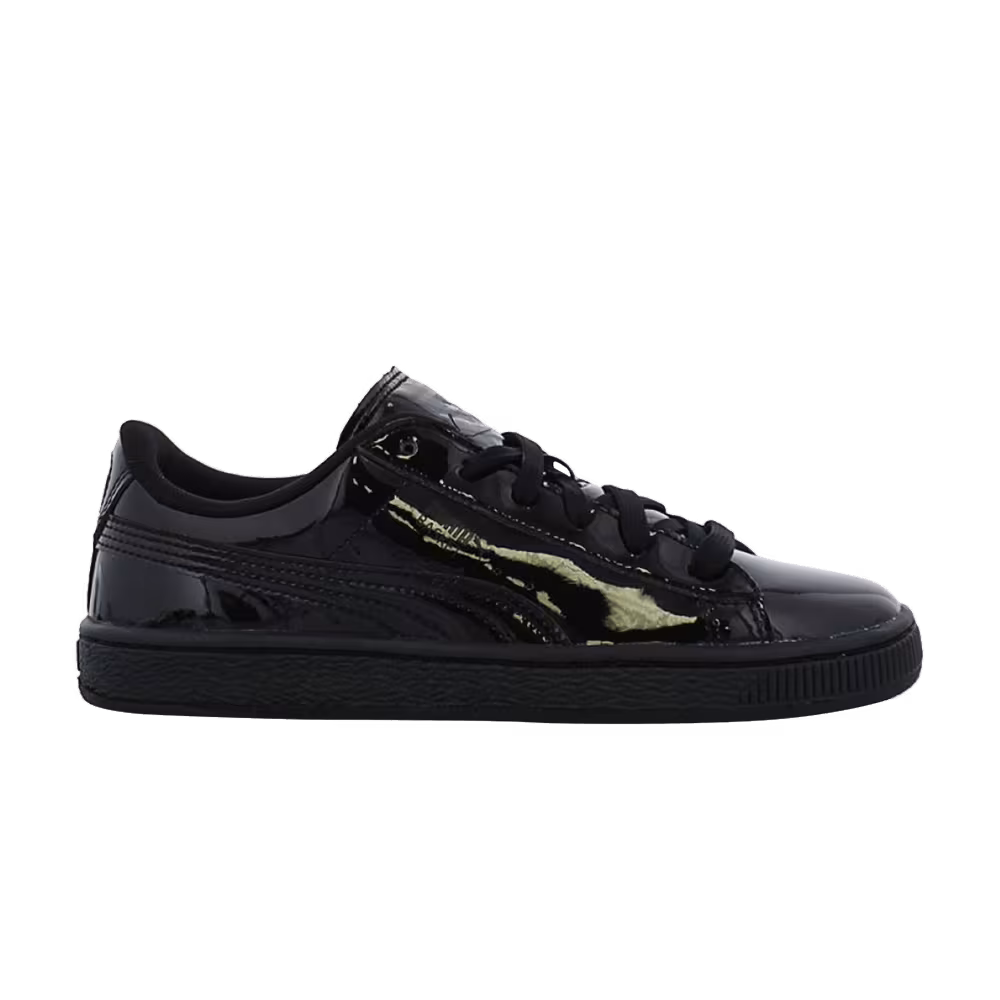 Puma Basket Classic Patent Jr Black