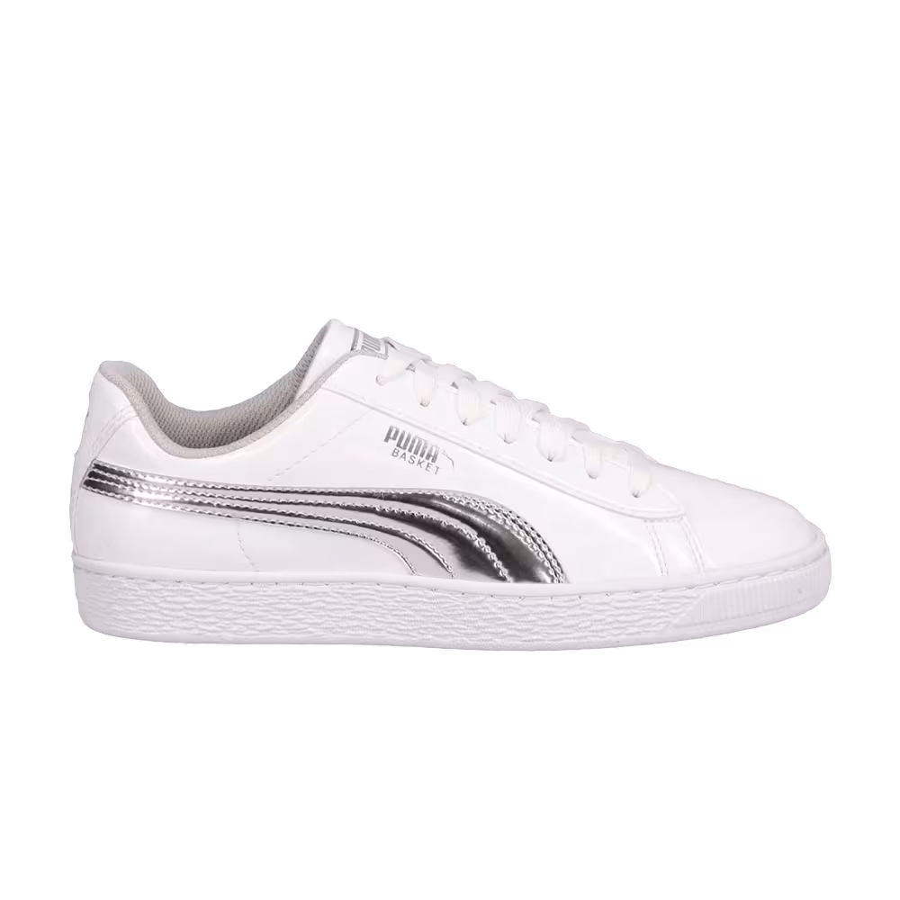 Puma Basket Mirror JR Grey Violet
