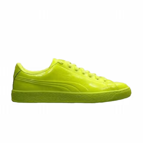 Puma Basket Classic Patent Emboss 'Safety Yellow'