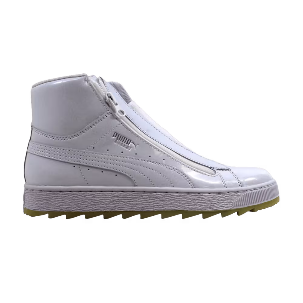 Puma Women's Basket Mid Winter White Patent