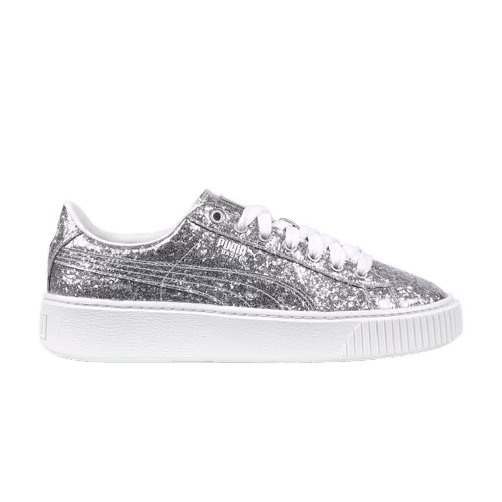 Puma Women's Basket Platform Glitter