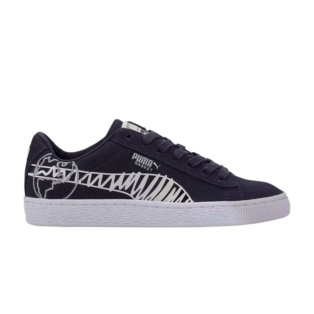 Puma Basket Canvas Winter Jr Time 4 Change - Peacoat