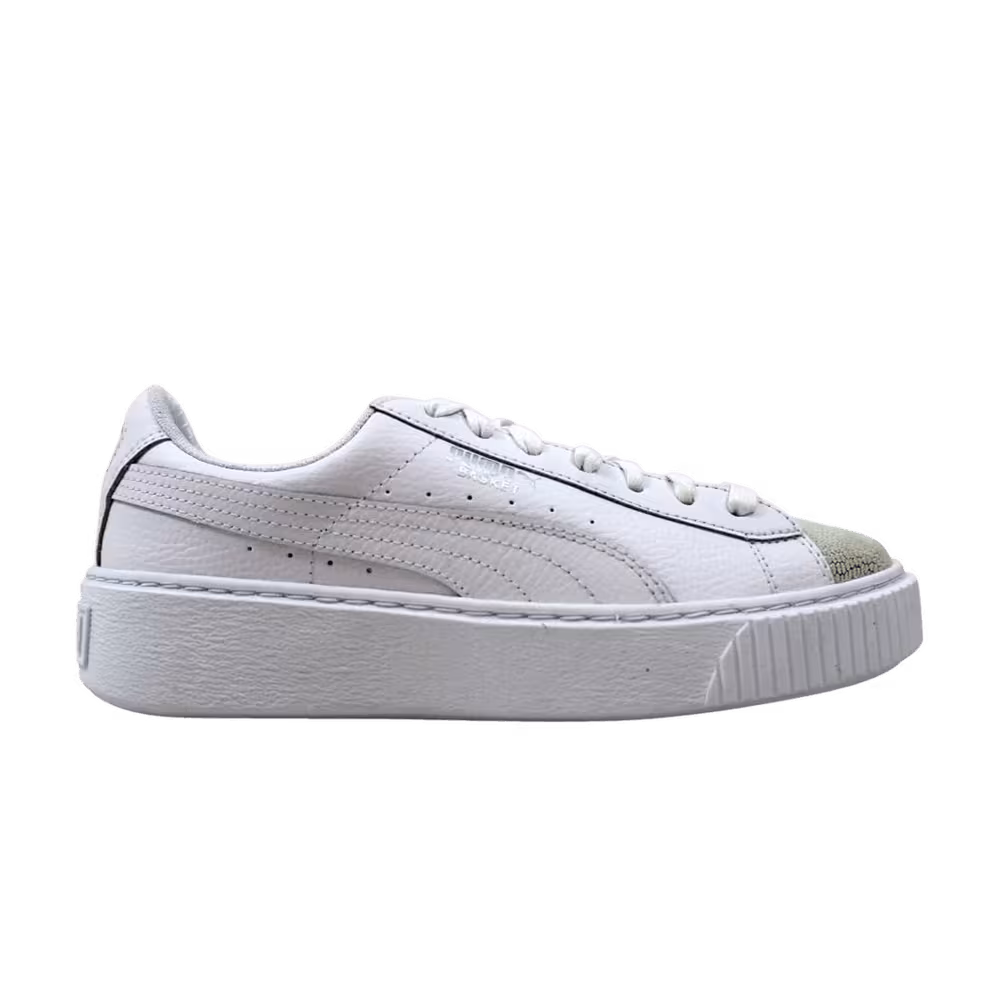 Puma Basket Platform Glitz Jr White
