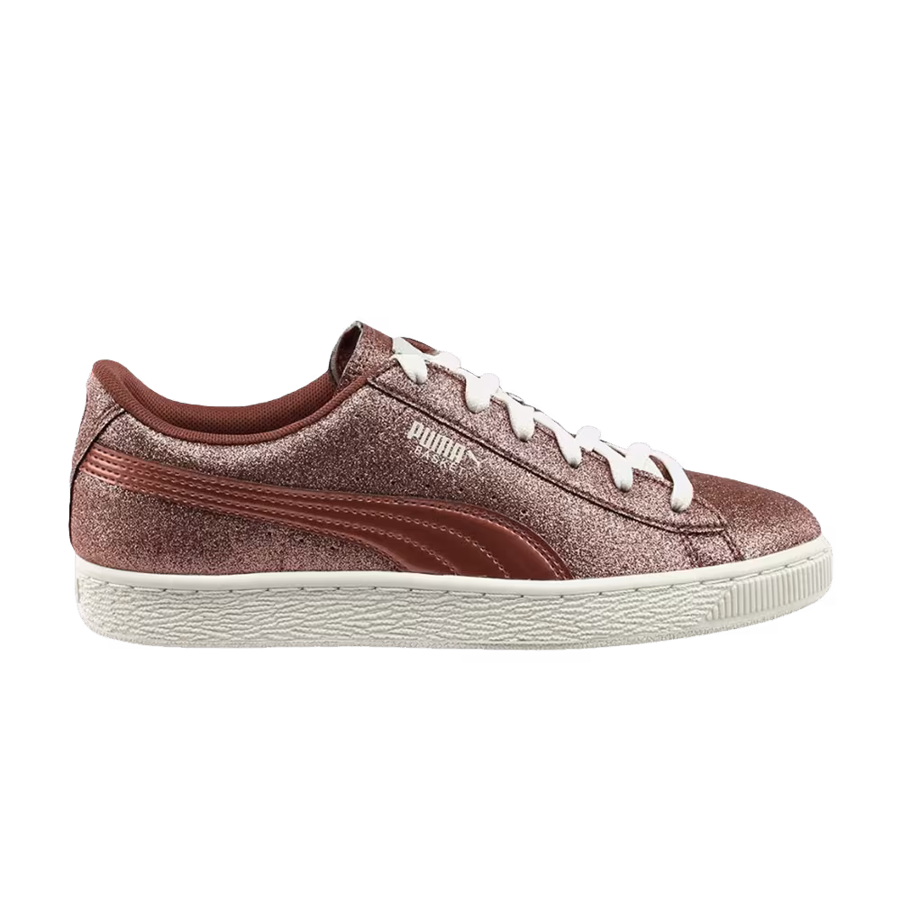 Puma Basket Jr Holiday Glitz - Copper Rose