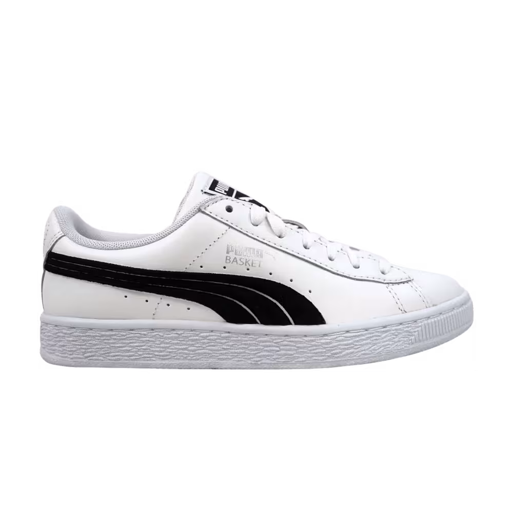 Puma Basket Classic Badge White Black