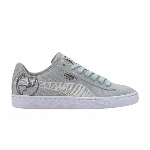 Puma Basket Canvas Winter Jr 'Time 4 Change - Aqua Grey'