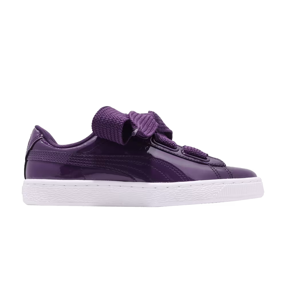 Puma Women's Basket Heart Patent Indigo
