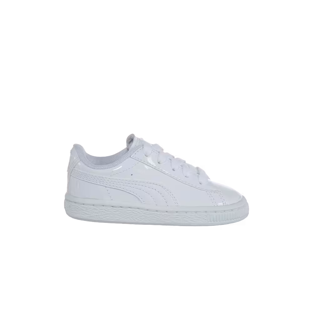Puma Basket Classic Patent Toddler White