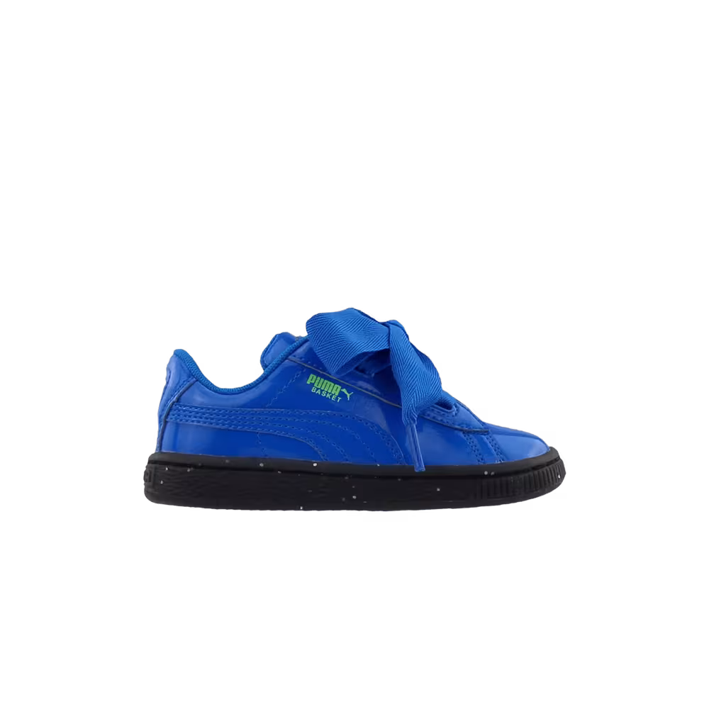 Puma Basket Heart Iced Glitz Block Infant Plat Blue