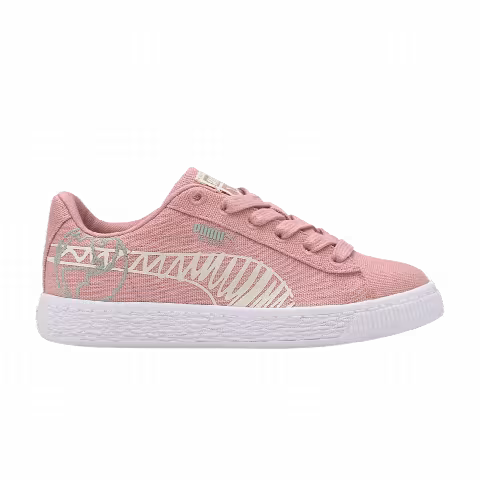 Puma Basket Canvas Winter Little Kid 'Time 4 Change - Bridal Rose'
