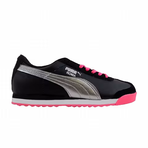 Puma Roma Flower Jr 'Black Silver Pink'