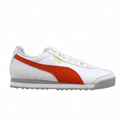 Puma Roma Basic Jr 'White Vermillion Orange'