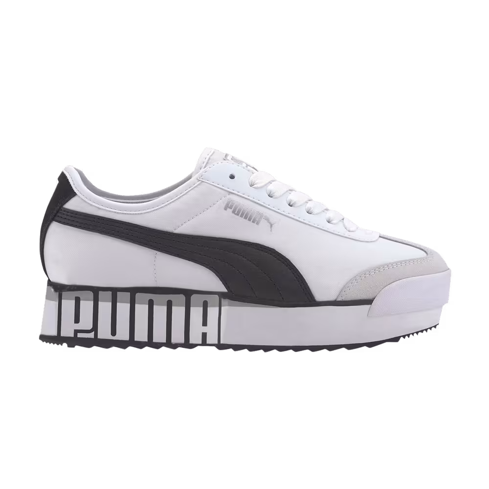 Puma Women's Roma Amor Logo White Black