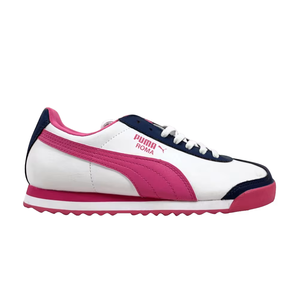 Puma Roma Basic Jr White Pink Denim
