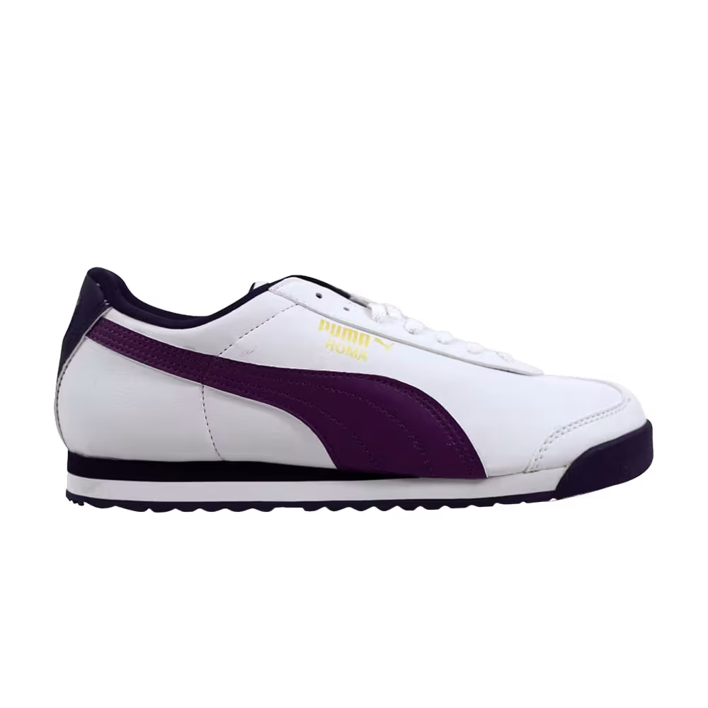 Puma Roma Basic Jr White Blackberry