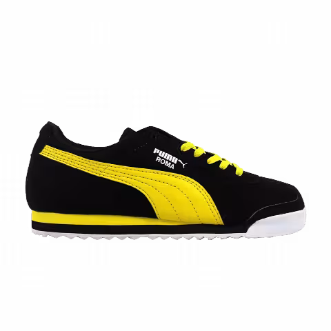 Puma Roma SL NBK Jr 'Black Vibrant Yellow'