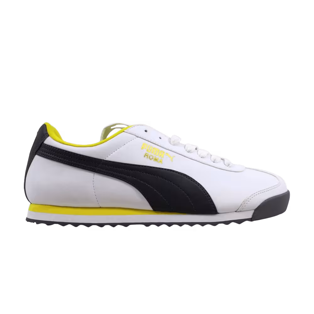 Puma Roma Basic White Yellow