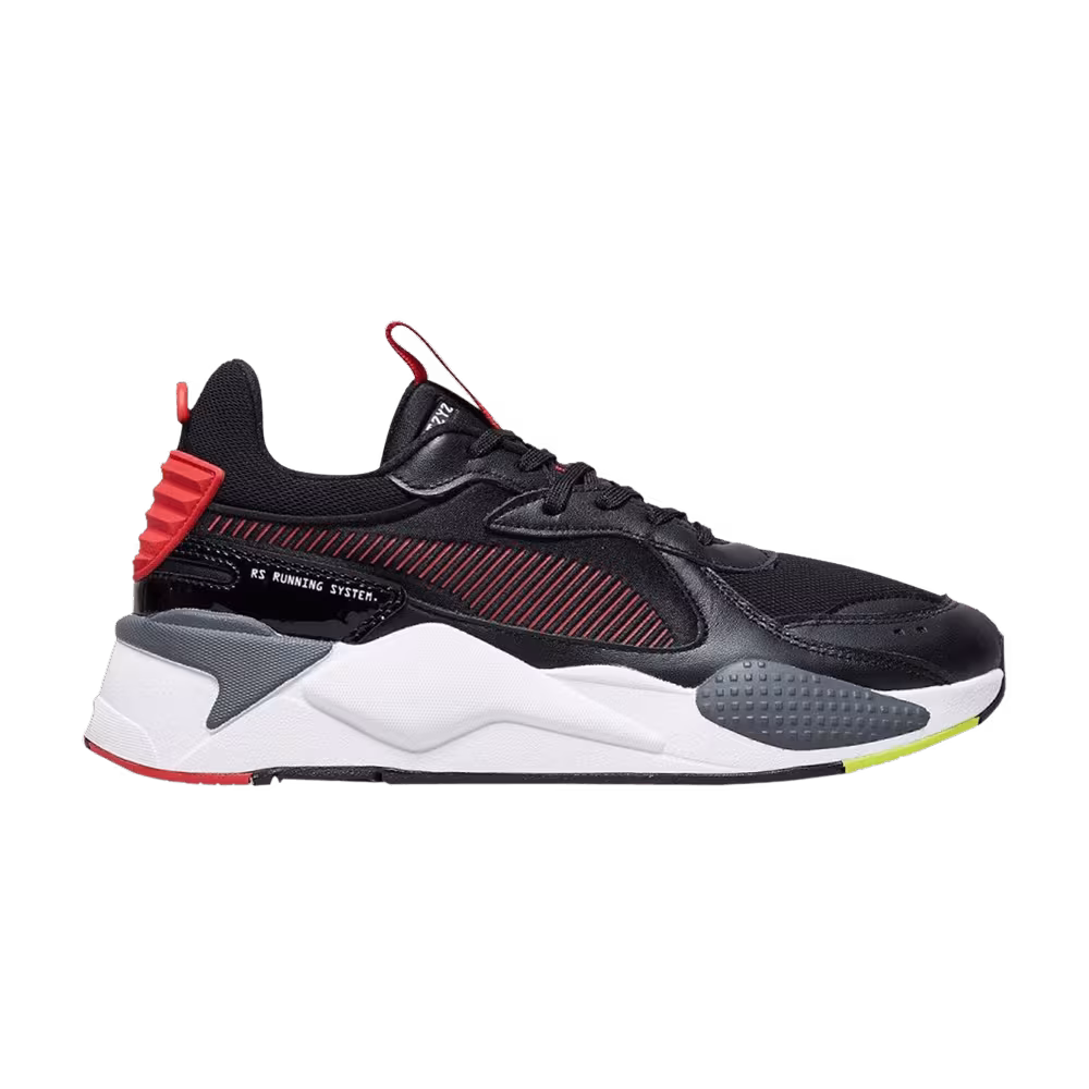 Puma RS-X Patent Black High Risk Red