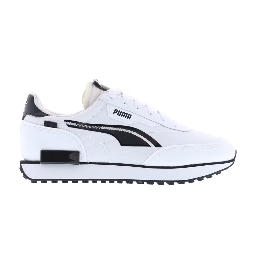 Puma Future Rider Big Kid White Black