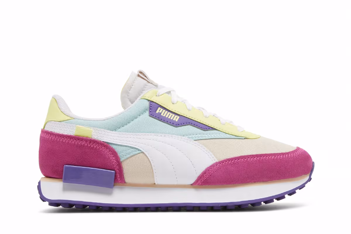 Puma Women's Future Rider Play On Luminous Pink Peach Parfait, view 2