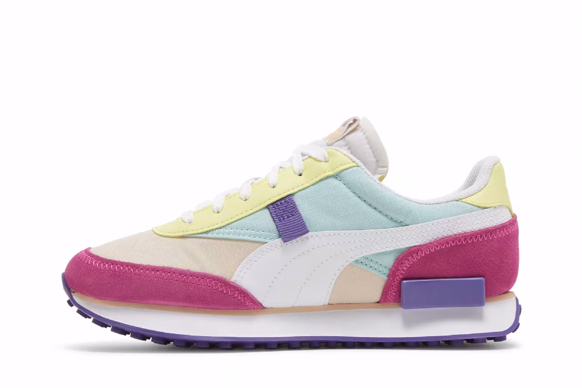 Puma Women's Future Rider Play On Luminous Pink Peach Parfait, view 4